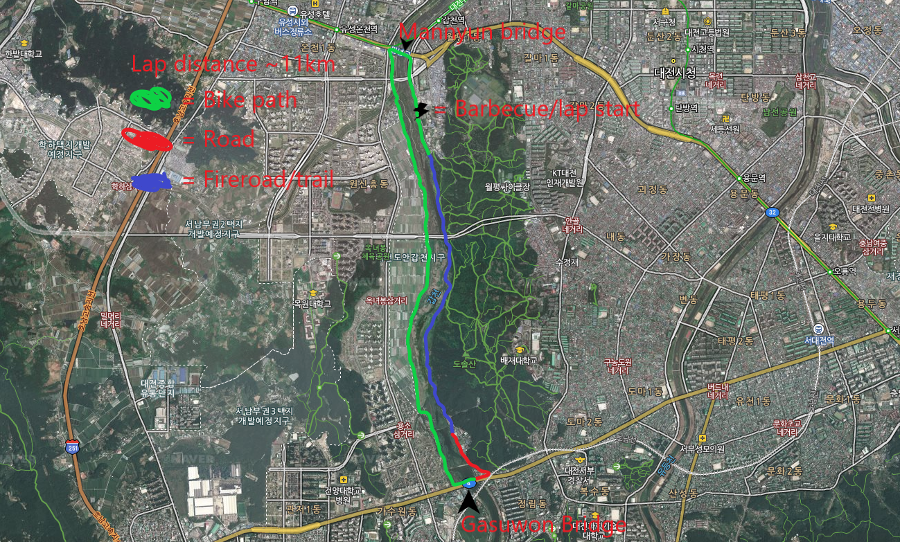 AAP Launch Party Relay Race Route Map iGuideKorea